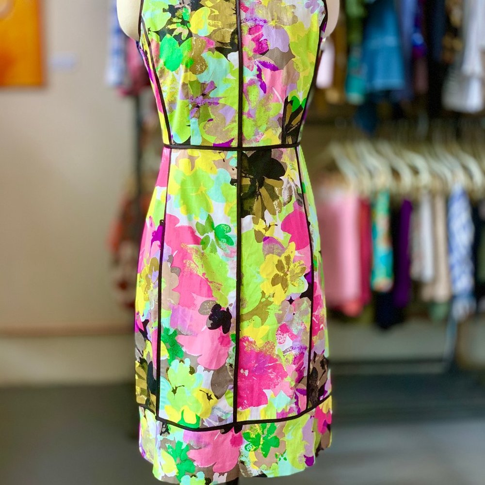 Calvin Klein Multicolored S/L Sheath Dress - Picture 3 of 6